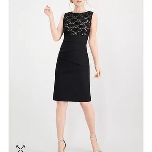 CONNECTED Apparel Women's Sequined-Lace Tiered Dress